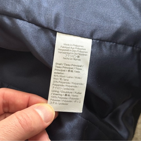 J Crew Nello Gori Wool Blend Villa Cocoon Coat Italian Stadium Cloth Size 2P - Picture 10 of 15